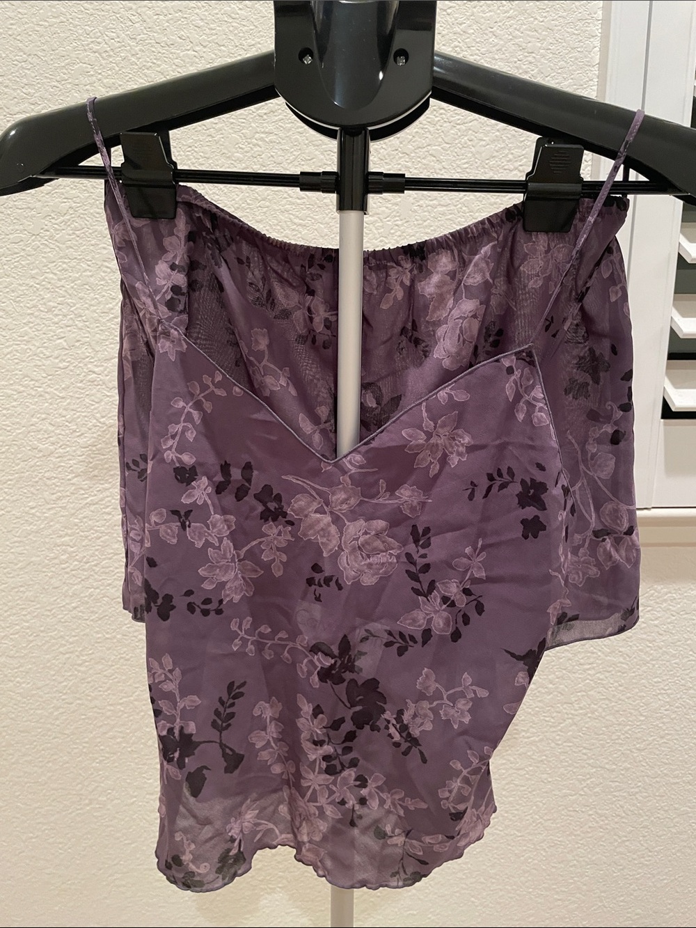 Calvin Klein Brown Floral Lace Cami Top and Shorts Set